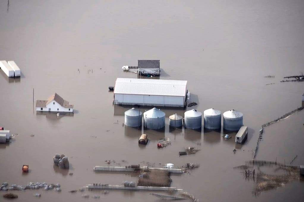 Missouri River flooding in Iowa 2019
