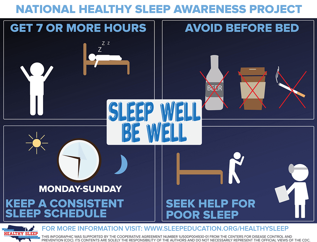 Tips for healthy sleep
