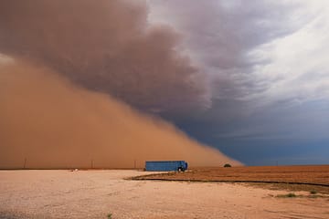 Dust storm in Texas (USA)