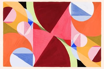 Area Broken by Perpendiculars (ca.1934) painting by Joseph Schillinger